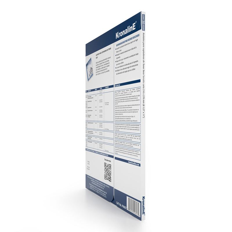 51204 - ACETATO CARTA C/50PZAS KRONALINE