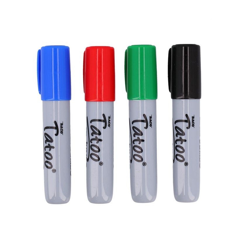 51291 - MARCADOR PERMANENTE JUMBO SURTIDO CON 4 TATOO