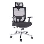 SILLON EJECUTIVO RESPALDO ALTO EN MALLA CON CABECERA AIKO