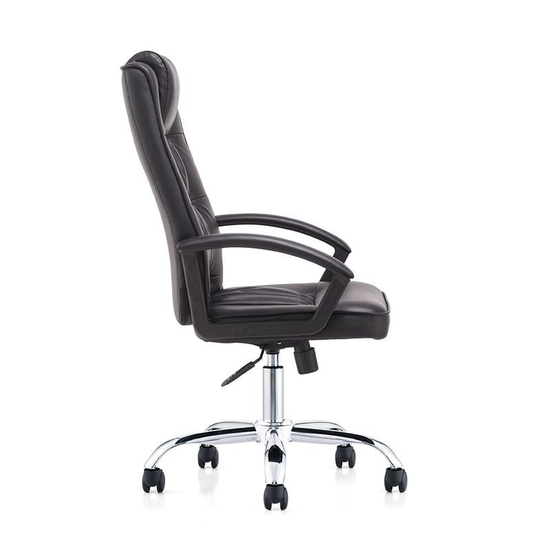 51352 - SILLON EJECUTIVO RESPALDO ALTO VINIPIEL NEGRO