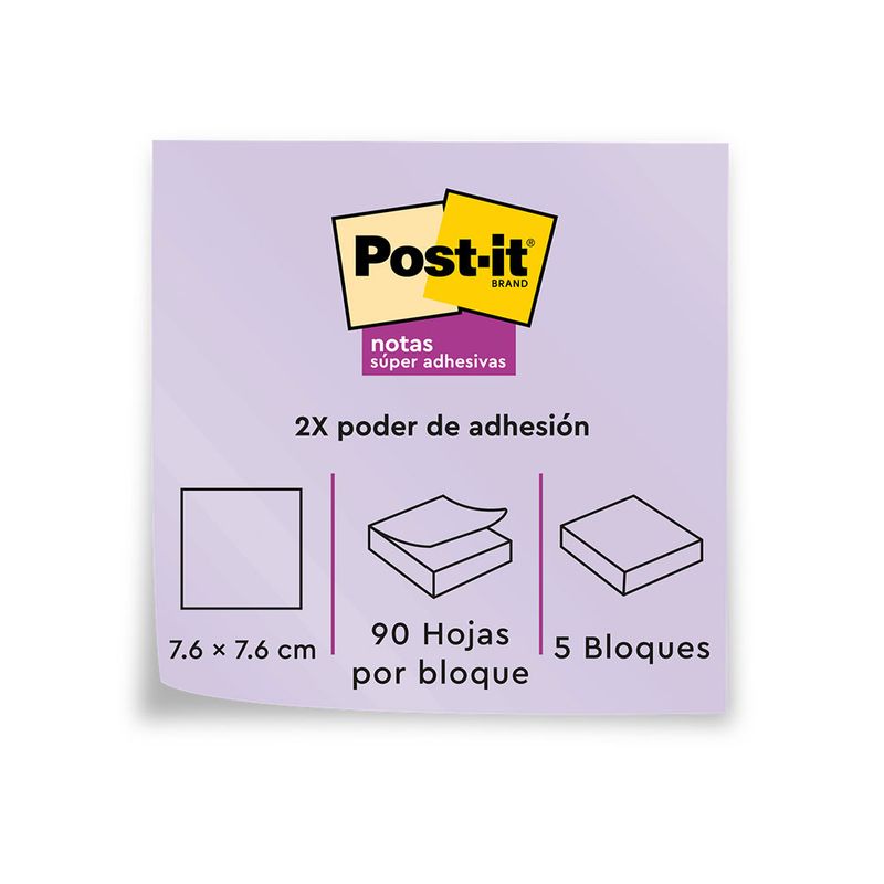51388 - NOTAS ADHESIVAS 3X3 SUMMER JOY C/5 SOBRES C/90H