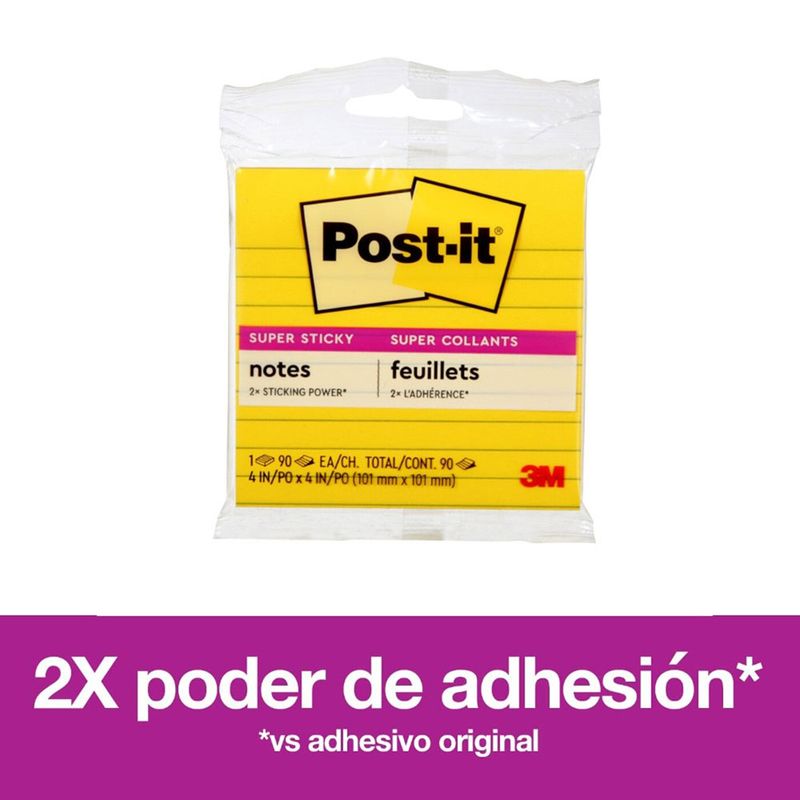 51393 - NOTAS ADHESIVAS 4X4 NEON C/6 COLORES C/90HJS