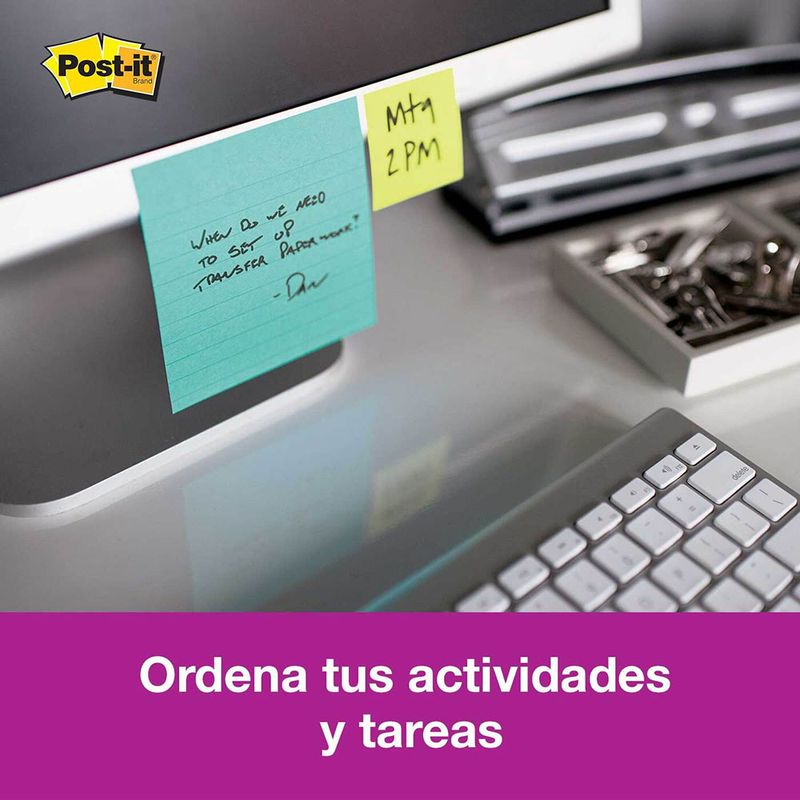 51396 - NOTAS ADHESIVAS 4X4 NEON C/6 COLORES C/90HJS