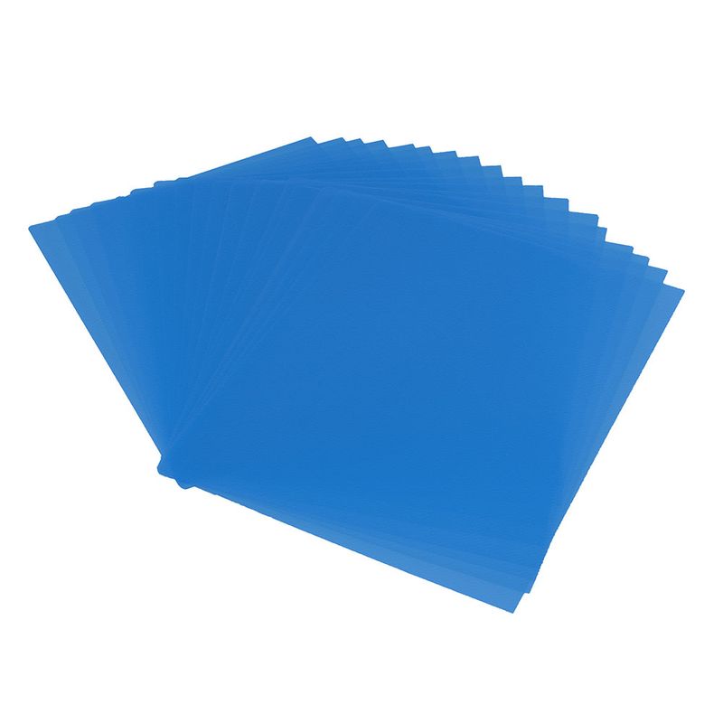 51411 - CUBIERTA PLASTICA CARTA CROMO AZUL MATE 25 JUEGOS ZEBRA C-605