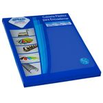 49951 - CUBIERTA PLASTICA CARTA CROMO AZUL MATE 25 JUEGOS ZEBRA C-605