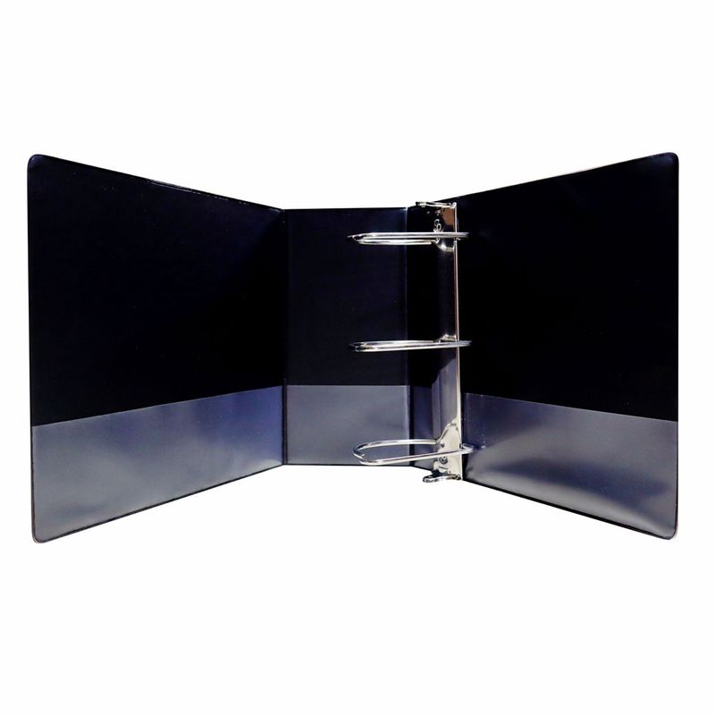 51487 - CARPETA ARILLO 5" D NEGRA CON VENTANA SAMSILL