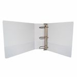 51483 - CARPETA ARILLO 4" D BLANCA CON VENTANA SAMSILL