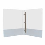 51503 - CARPETA ARILLO 1" OFICIO BLANCA CON VENTANA SAMSILL