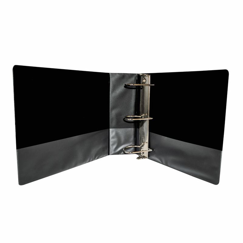 51485 - CARPETA ARILLO 4" D NEGRA CON VENTANA SAMSILL