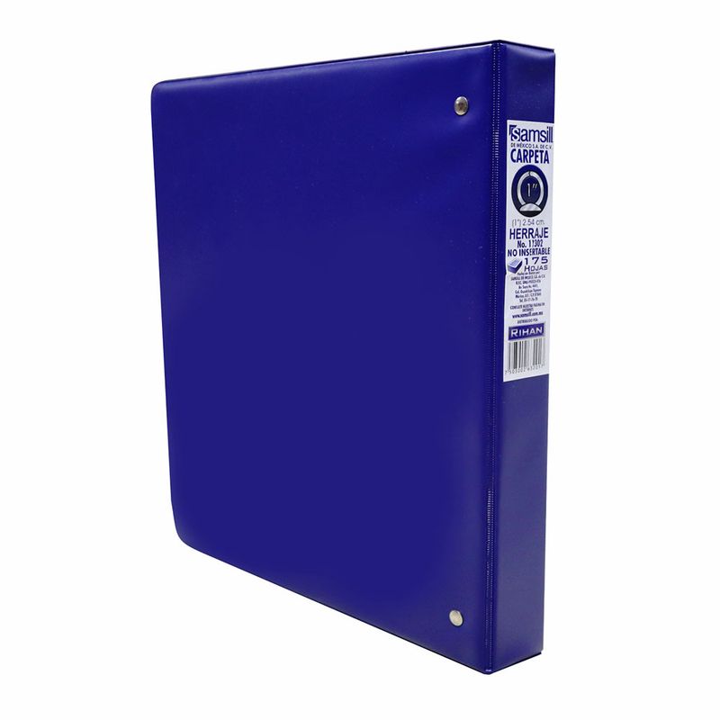51490 - CARPETA ARILLO 1" O AZUL SIN VENTANA SAMSILL
