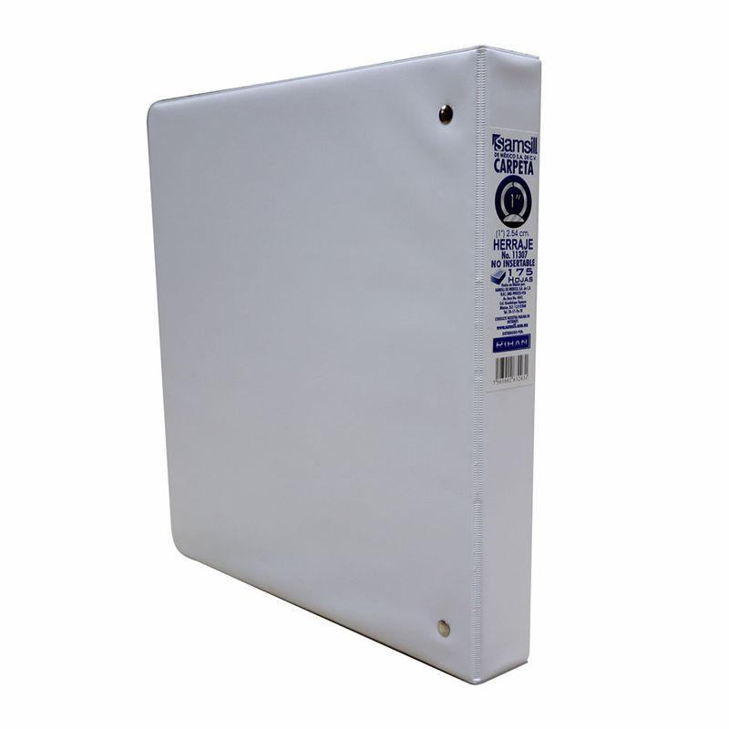 51494 - CARPETA ARILLO 1" O BLANCA SIN VENTANA SAMSILL