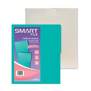 Folder Carta Turquesa Con 5Pzas 23320