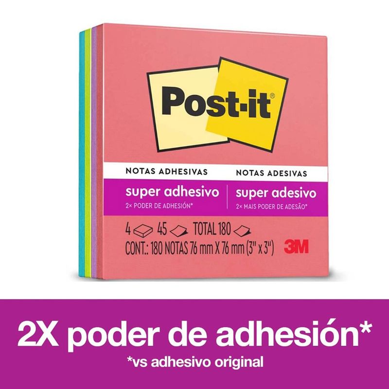 51578 - NOTAS ADHESIVAS 3x3 SS CUBO STYLE C/180HJS
