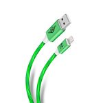 51793 - CABLE USB A LIGHTNING CON LUZ LED DE 1 M, STAR WARS VERDE/ROJO