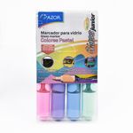 49585 - MARCADOR PARA VIDRIO AQUARELO GLASS JR PASTEL C/4 PZS