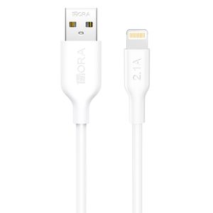Cable Usb A Lightning 2M, 1Hora, Blanco Cab247B