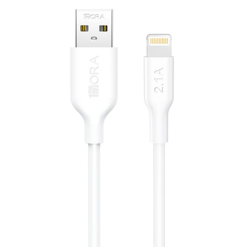 50818 - CABLE USB A LIGHTNING 2M, 2HORA, BLANCO