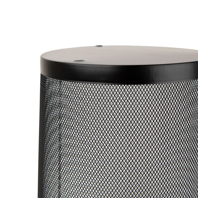 51923 - BOTE PARA BASURA 20L REDONDO MALLA NEGRO