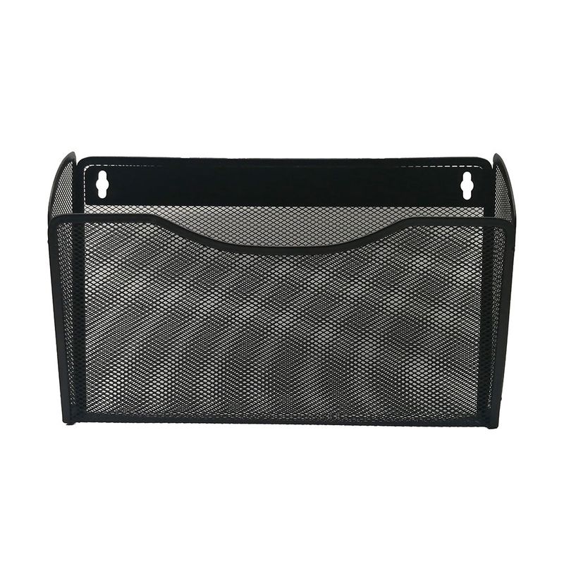 REVISTERO HORIZONTAL DE PARED MALLA METALICA NEGRO C/3