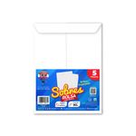 51341 - SOBRE BOLSA BLANCO 90G CARTA C/5 PZAS