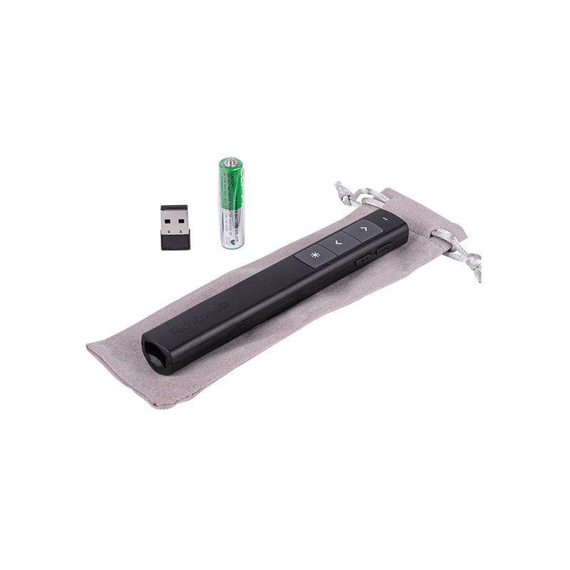 PRESENTADOR INALAMBRICO CON APUNTADOR LASER, USB,  30 MTS ALCANCE