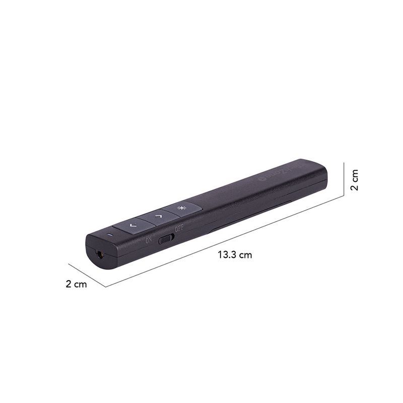 PRESENTADOR INALAMBRICO CON APUNTADOR LASER, USB,  30 MTS ALCANCE