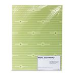 PAPEL SEGURIDAD CARTA VERDE C/100 PZAS
