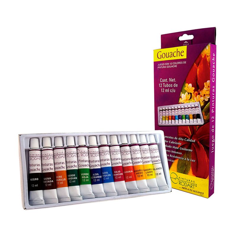 52086 - PINTURA GOUACHE ESTUCHE CON 12