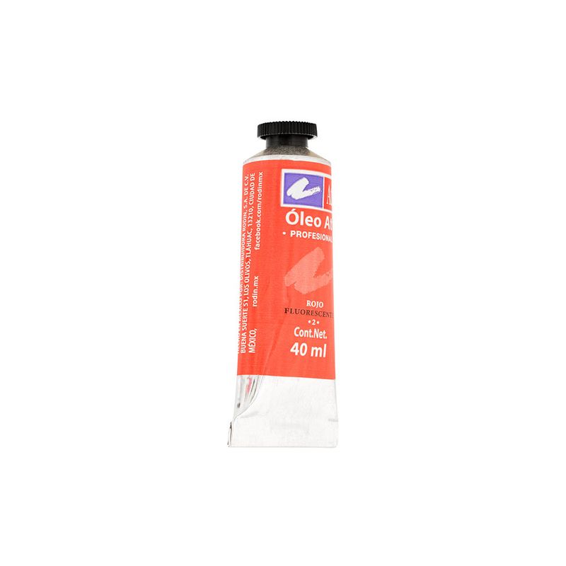 52044 - PINTURA PARA OLEO 40ML ROJO FLUORESCENTE