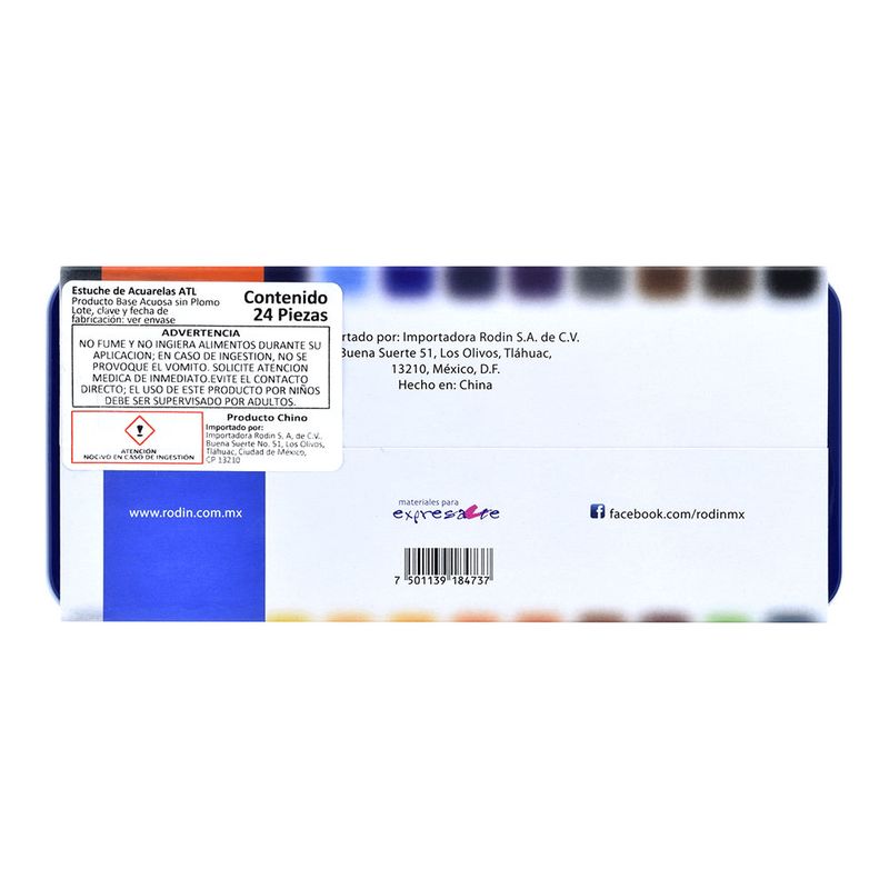 52092 - ESTUCHE ACUARELA CON 24 PASTILLAS