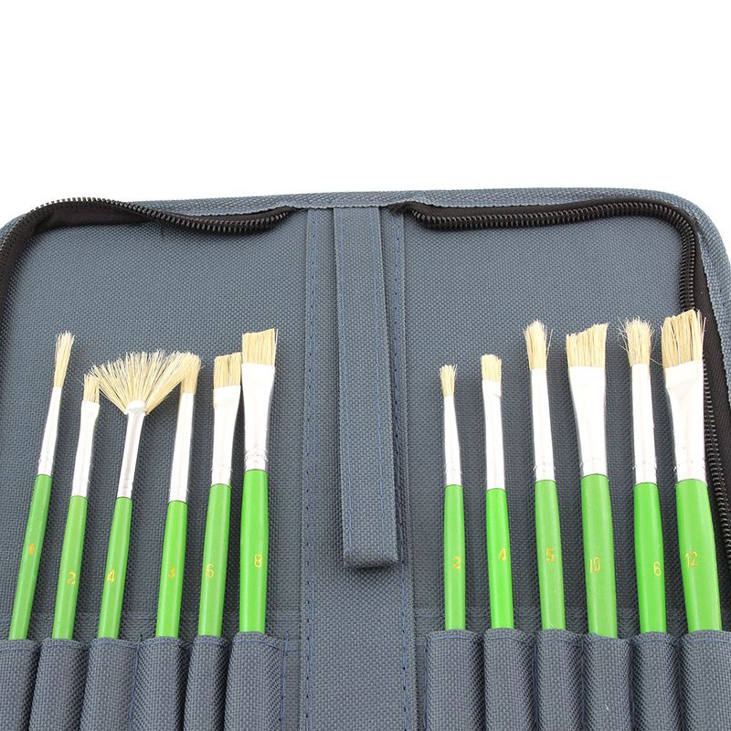 52105 - ESTUCHE DE 12 PINCELES SURTIDO VERDE RODART