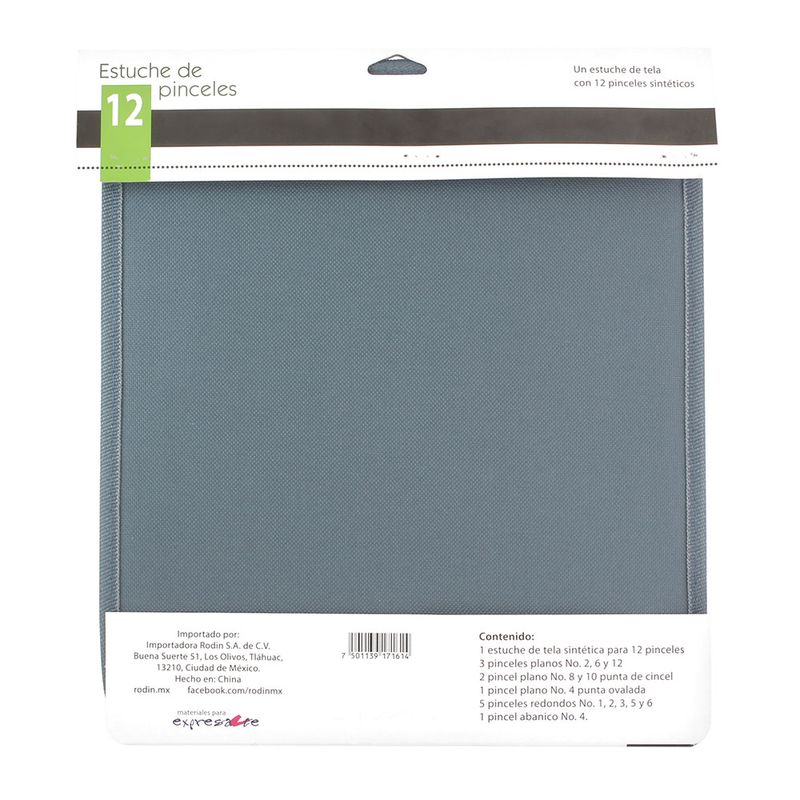 52106 - ESTUCHE DE 12 PINCELES SURTIDO VERDE RODART