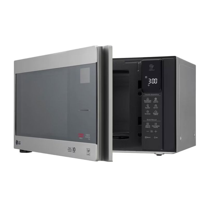HORNO DE MICROONDAS INVERTER LG 15 PIES PLATA