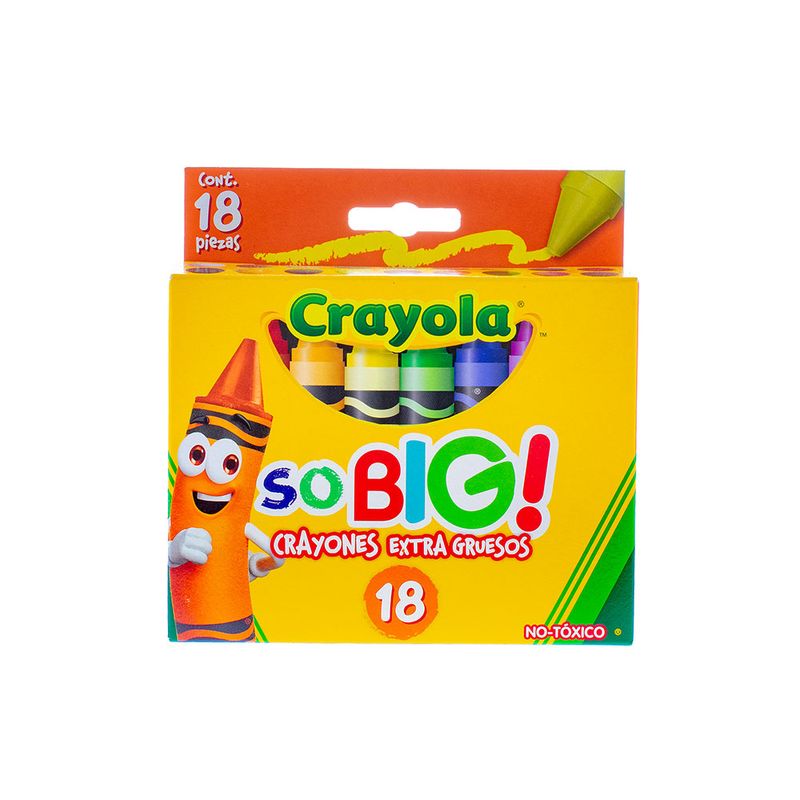 51325 - CRAYON REDONDO EXTRA JUMBO CON 18 CRAYOLAS
