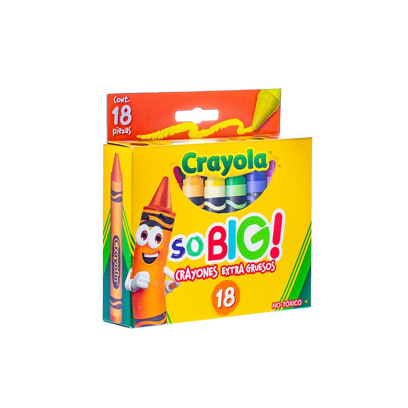 52191 - CRAYON REDONDO EXTRA JUMBO CON 18 CRAYOLAS