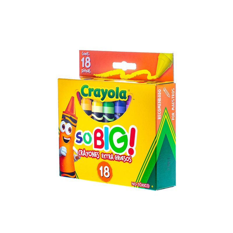 52192 - CRAYON REDONDO EXTRA JUMBO CON 18 CRAYOLAS