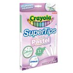 52197 - PLUMONES DELGADOS COLORES PASTEL CON 12 - CRAYOLA