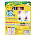 PLUMONES SUPER TIPS SURTIDOS CON 100 - CRAYOLA