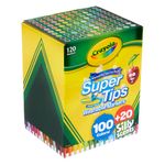 PLUMONES SUPER TIPS SURTIDOS CON 100 - CRAYOLA