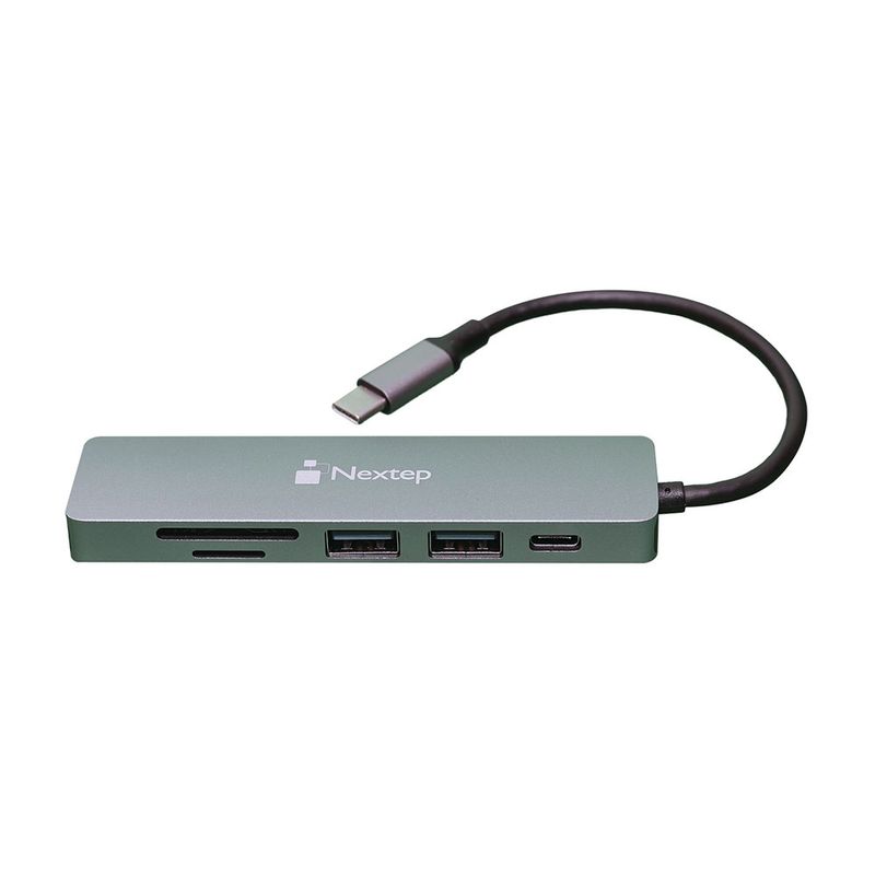 47673 - HUB 6 EN 1 USB TIPO C A USB 3 0/HDMI/LECTOR SD Y TF