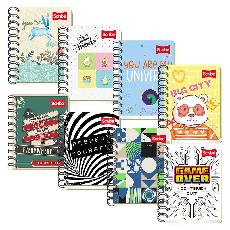 LIBRETA ESPIRAL POCKET 80H RAYAS MULTILINEA