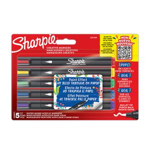 Marcador Base Agua Creativo Acrílico Punta Bala 5Pzas Sharpie 2201069
