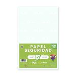 52619 - PAPEL SEGURIDAD OFICIO VERDE C/100 PZAS