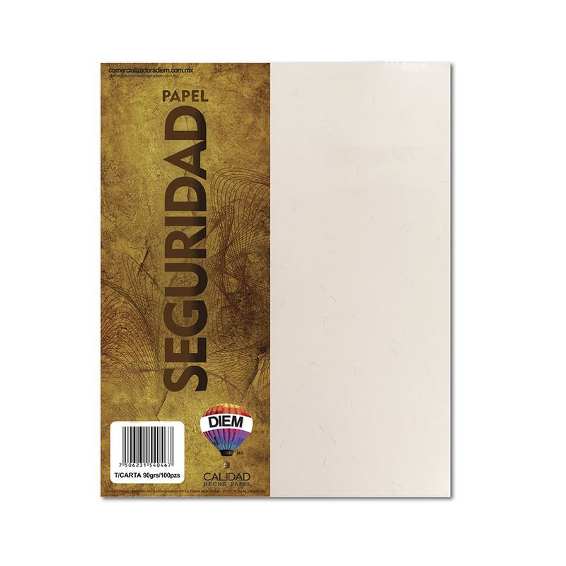 52596 - PAPEL SEGURIDAD CARTA BLANCO C/100 PZAS