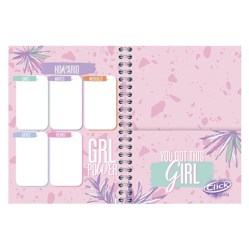 52792 - CUADERNO PROFESIONAL 100H RAYA CLICK GIRLS