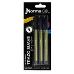 52451 - BOLIGRAFO FINO NEGRO NORMA GEL BLT C/3 PZS