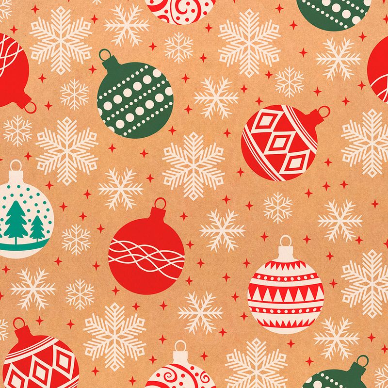 55148 - PAPEL KRAFT PARA ENVOLTURA NAVIDAD ROLLO C/2 DIPAK