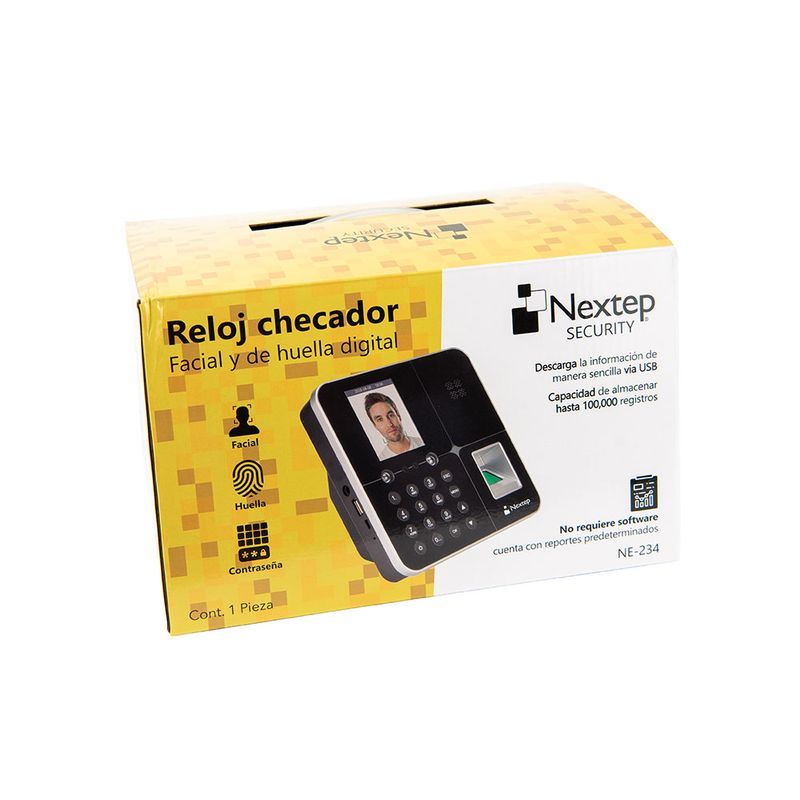 51912 - RELOJ CHECADOR DE RECONOCIMIENTO FACIAL NEXTEP 300 REGISTROS