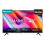 54931 - PANTALLA LED HISENSE A4K 40" FHD (1920 X 1080), SMART TV VIDAA, WI-FI, 2 HDMI, 1 USB