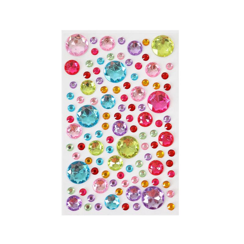 53283 - PIEDRAS ACRILICAS ADHESIVAS DIAMANTES Y CORAZONES BARRILITO